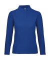 Dames Polo Lange Mouw B&C PWI13 Royal Blue